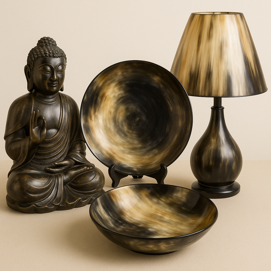 Tượng, Bát, Đĩa, Đèn Sừng Trâu: Điểm Nhấn Decor Thủ Công Độc Đáo