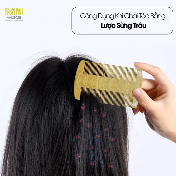 Công Dụng Khi Chải Tóc Bằng Lược Sừng Trâu