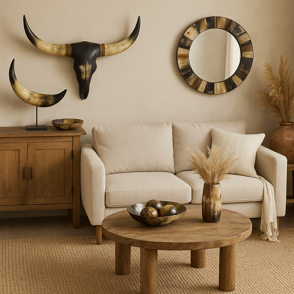 Trang Trí Nhà Bằng Đồ Sừng Trâu: Xu Hướng Decor Thủ Công Mộc Mạc 2025