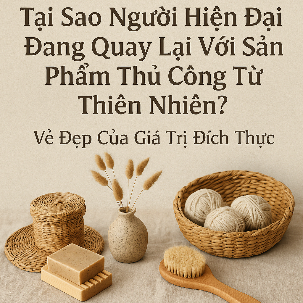 Tại Sao Người Hiện Đại Đang Quay Lại Với Sản Phẩm Thủ Công Từ Thiên Nhiên? Vẻ Đẹp Của Giá Trị Đích Thực