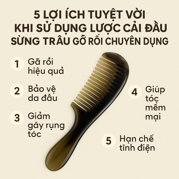 5 Lợi Ích Tuyệt Vời Khi Sử Dụng Lược Chải Đầu Gỡ Rối Chuyên Dụng