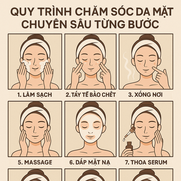 Quy Trình Chăm Sóc Da Mặt Chuyên Sâu Từng Bước