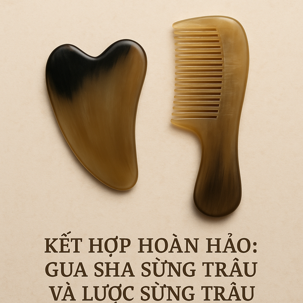 Kết Hợp Hoàn Hảo: Gua Sha Sừng Trâu Và Lược Sừng Trâu