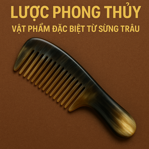 Lược Phong Thủy - Vật Phẩm Đặc Biệt Từ Sừng Trâu
