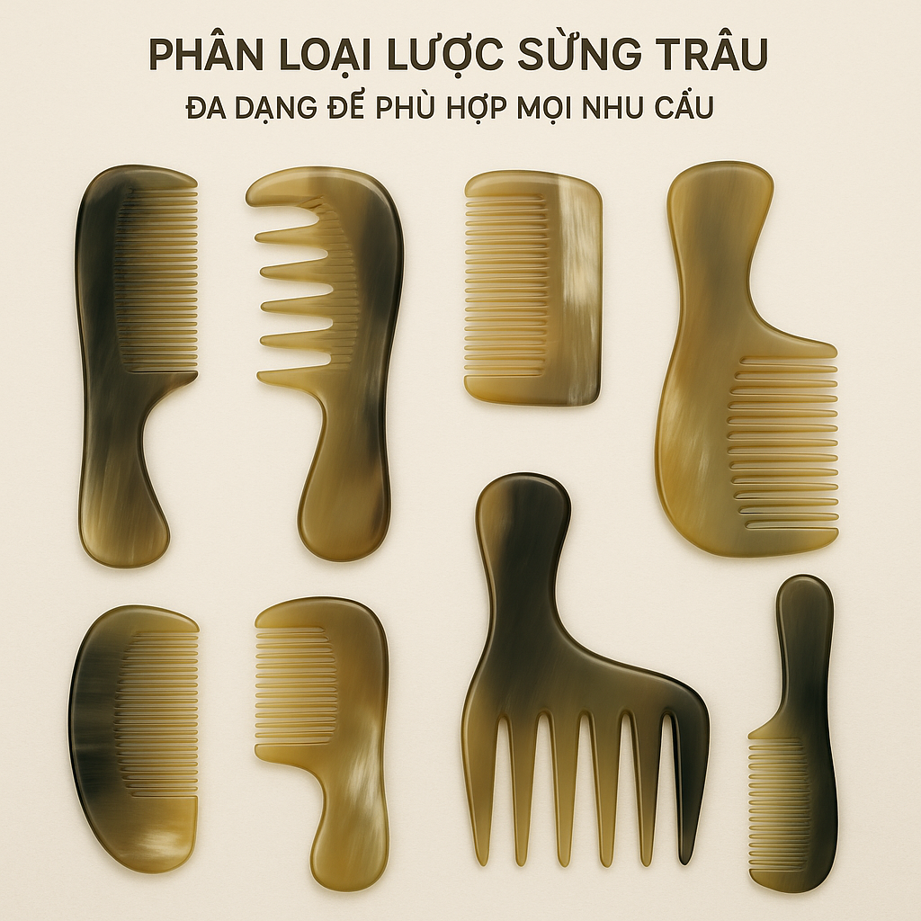Phân Loại Lược Sừng Trâu: Đa Dạng Để Phù Hợp Mọi Nhu Cầu