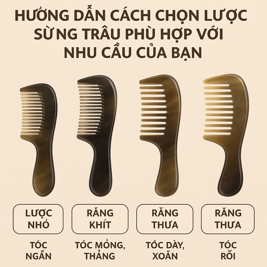 Hướng Dẫn Cách Chọn Lược Sừng Trâu Phù Hợp Với Nhu Cầu Của Bạn