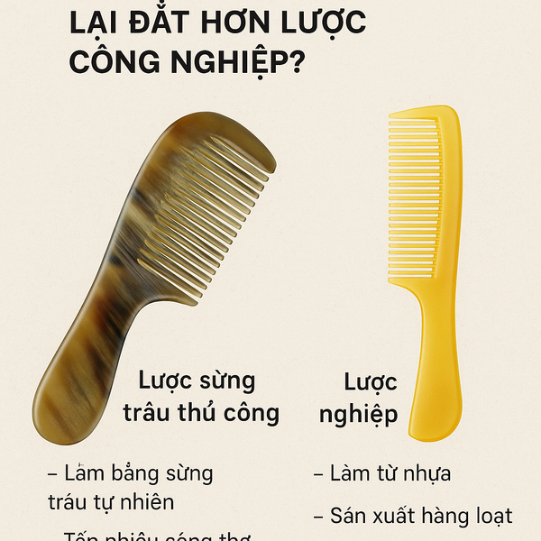 Tại Sao Lược Sừng Trâu Thủ Công Lại Đắt Hơn Lược Công Nghiệp?
