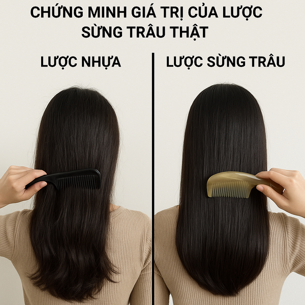 Test Hiệu Quả Thực Tế: Chứng Minh Giá Trị Của Lược Sừng Trâu Thật