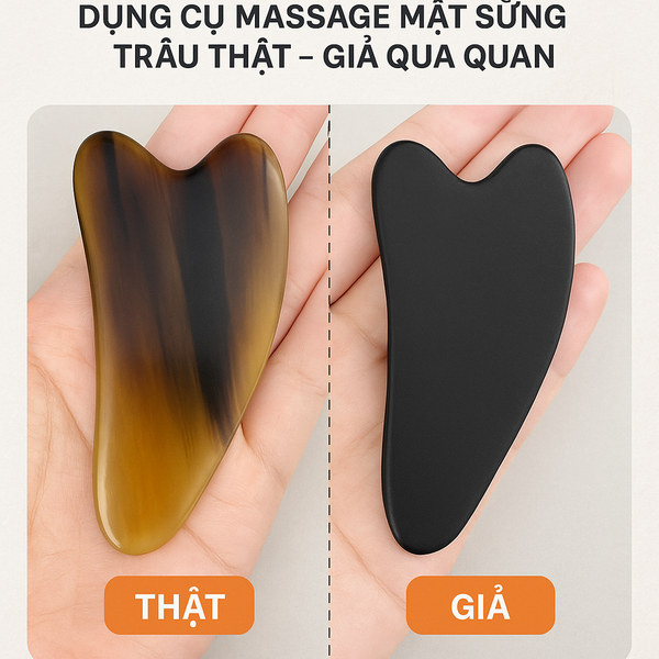 Dấu Hiệu Nhận Biết Dụng Cụ Massage Mặt Sừng Trâu Thật – Giả Qua Cảm Quan