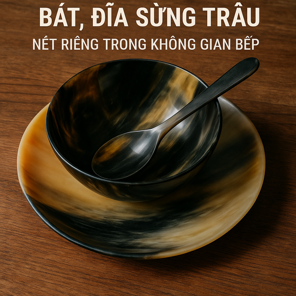Bát, Đĩa Sừng Trâu: Nét Riêng Trong Không Gian Bếp
