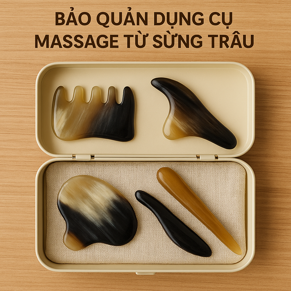 Bảo Quản Dụng Cụ Massage Từ Sừng Trâu