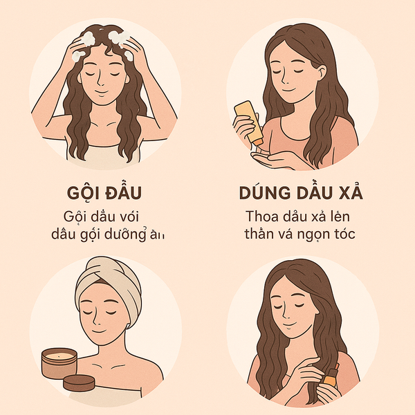 Các Bước Chăm Sóc Tóc Khô Xơ Toàn Diện