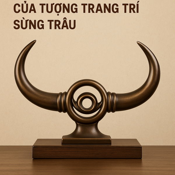 Ý Nghĩa Phong Thủy Sâu Sắc Của Tượng Trang Trí Sừng Trâu