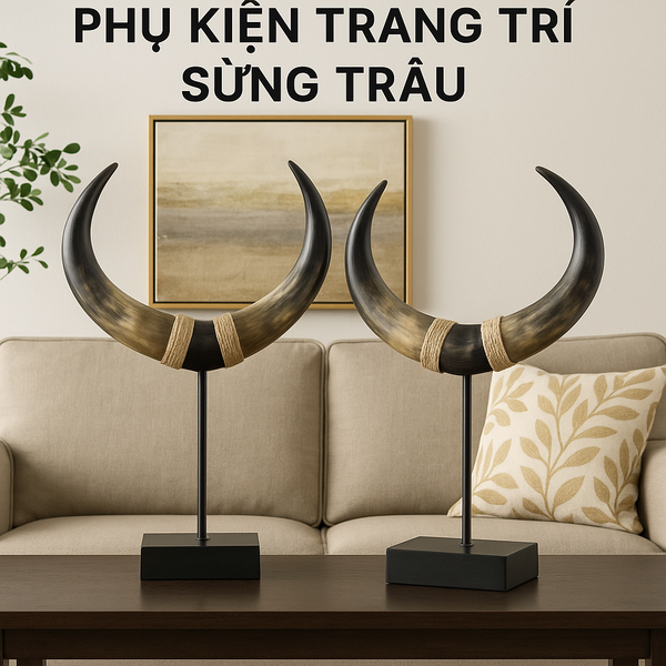 Cách Chọn Và Bài Trí Phụ Kiện Trang Trí Sừng Trâu
