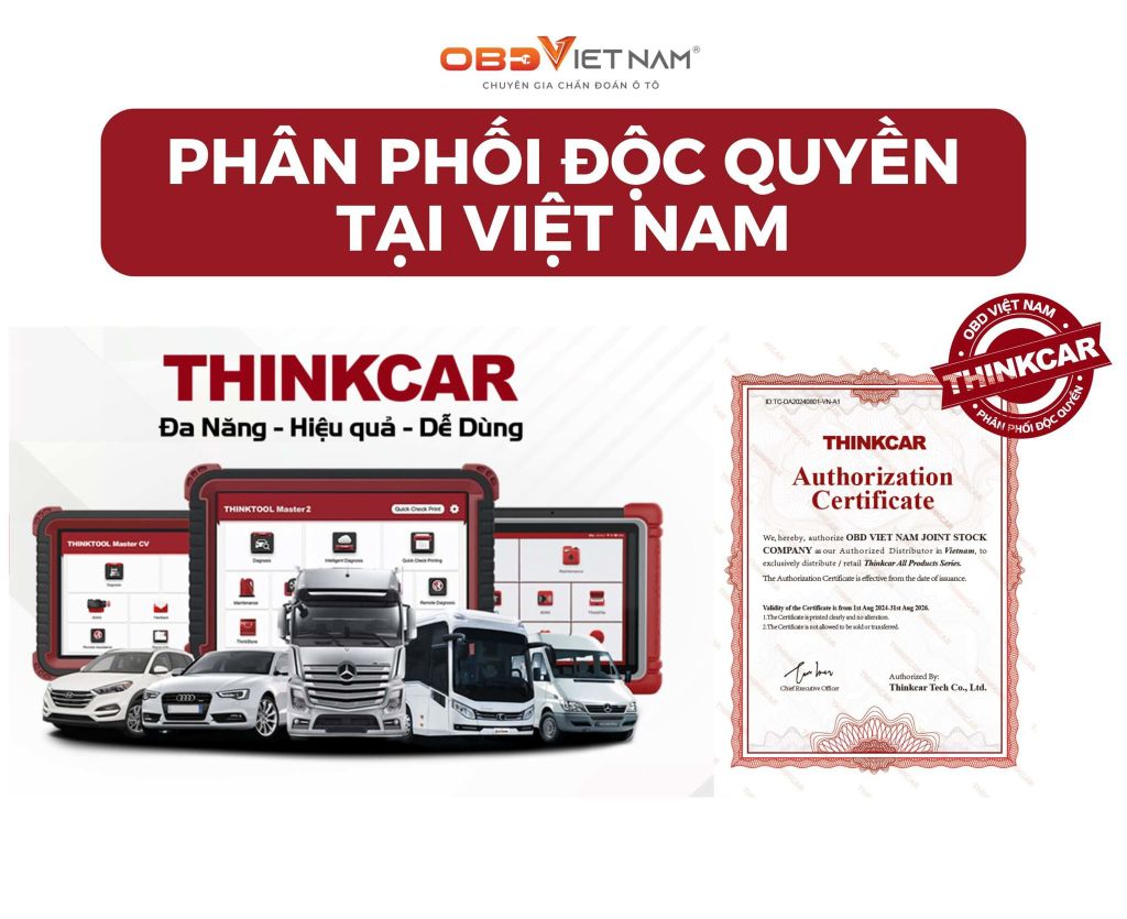 OBD VIỆT NAM trở thành nhà phâm phối độc quyền THINKCAR tại VIỆT NAM