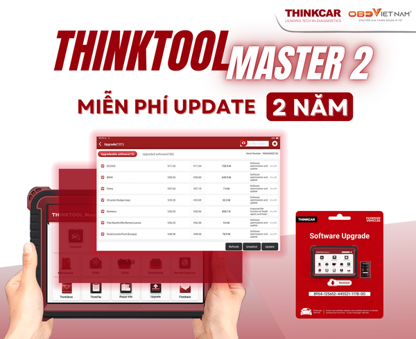 Thinktool Master 2: Chẩn Đoán Tối Ưu Hiệu Quả Với 2 Năm Cập Nhật Phần Mềm Miễn Phí
