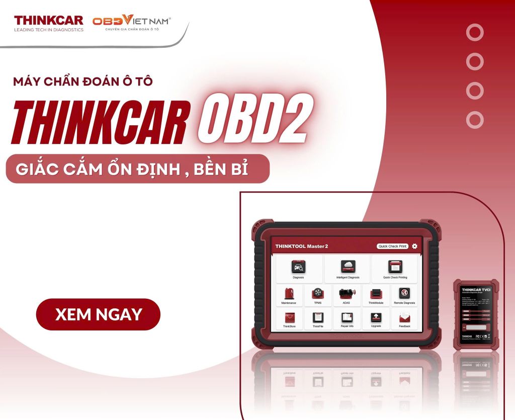 THINKCAR OBD2, máy chẩn đoán ô tô giắc cắm ổn định, bền bỉ