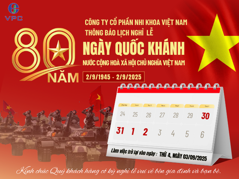 Thông báo lịch nghỉ lễ Quốc khánh 02/9/2025