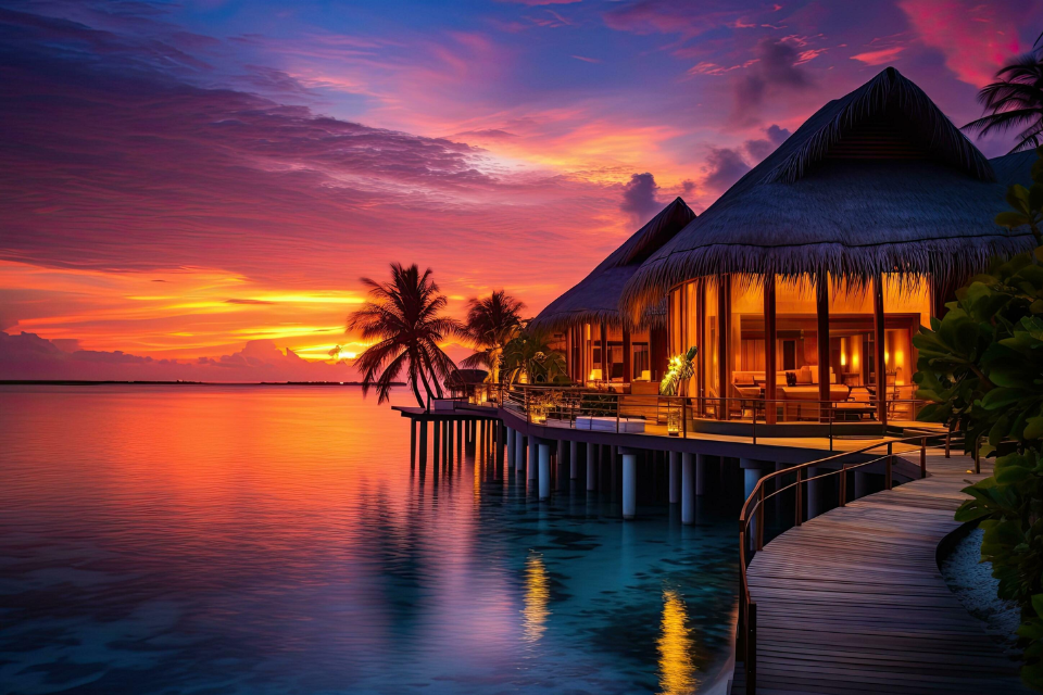 Ngắm Hoàng Hôn Tại Maldives – Trải Nghiệm Thiên Đường Lãng Mạn Và Đầy Mê Hoặc