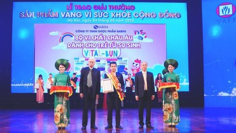 VITAL-BUN ZINC PRO ĐẠT GIẢI THƯỞNG SẢN PHẨM VÀNG VÌ SỨC KHỎE CỘNG ĐỒNG 2024
