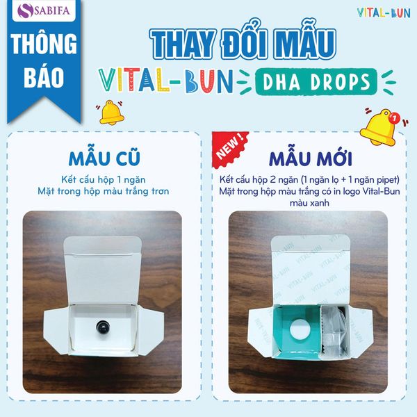 Thông báo thay đổi mẫu DHA Vital-Bun số 2