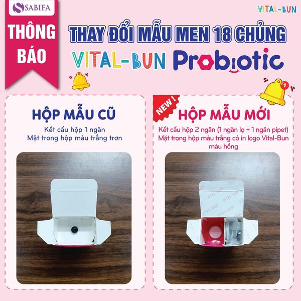 Thay đổi mẫu Men 18 chủng số 2