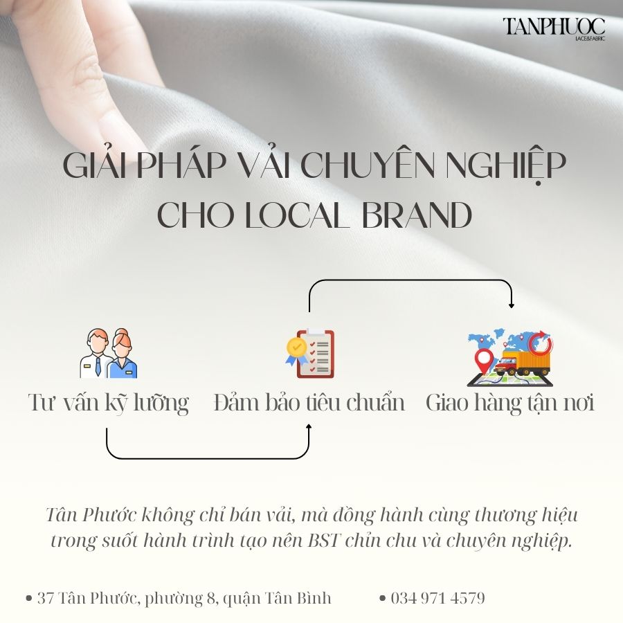 Giải pháp vải sỉ chuyên nghiệp cho Local Brand bứt phá - Vải Tân Phước
