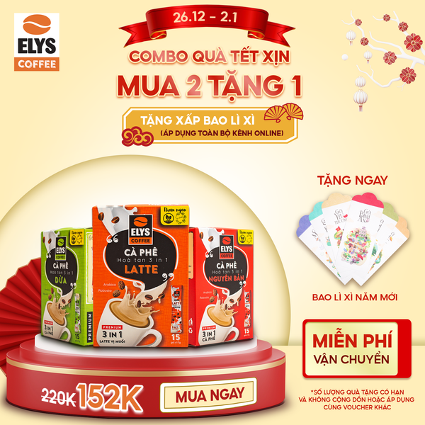 Combo quà tết xịn đến từ nhà Elys Coffee