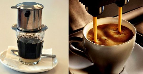 Vì sao cà phê pha phin có hương vị khác cà phê pha máy?
