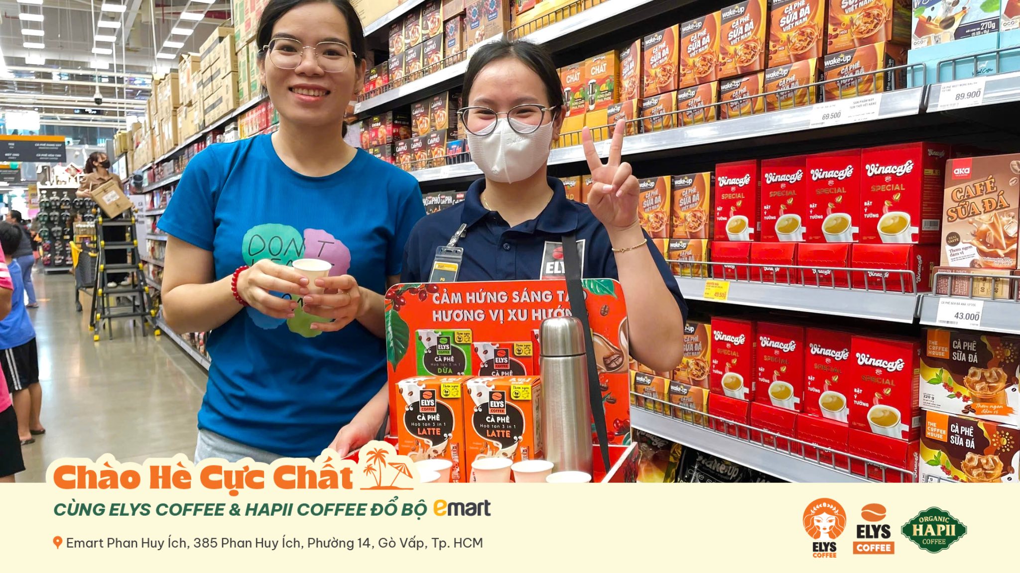 Elys Coffee bùng nổ hương vị tại Emart