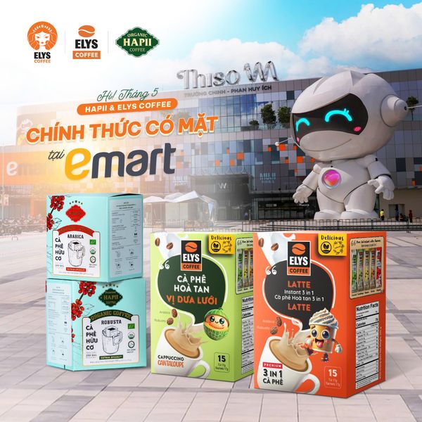 Elys Coffee chính thức có mặt tại hệ thống Emart