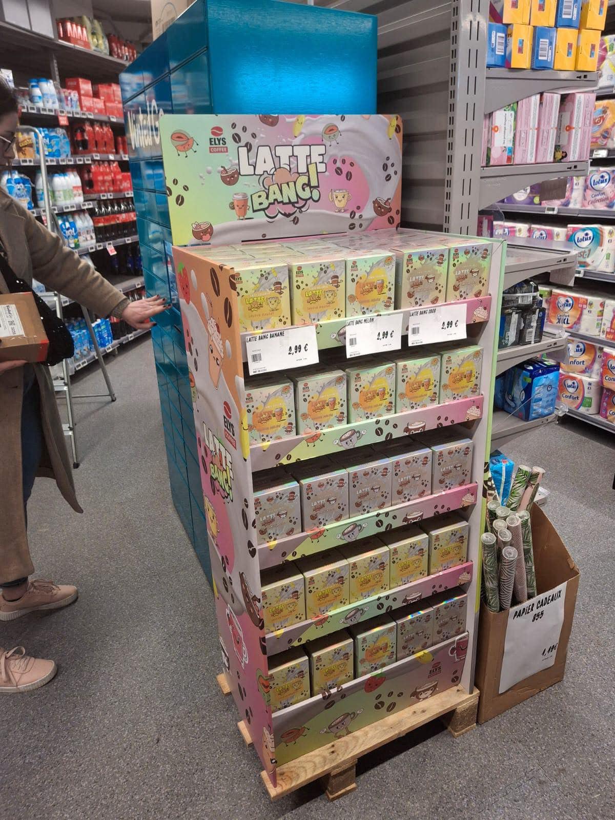 Elys Coffee – Latte Bang có mặt tại Auchan - Pháp