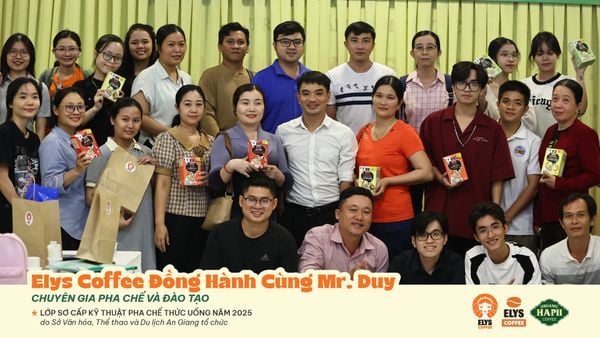 Elys Coffee đồng hành cùng lớp sơ cấp kỹ thuật pha chế 2025 tại An Giang