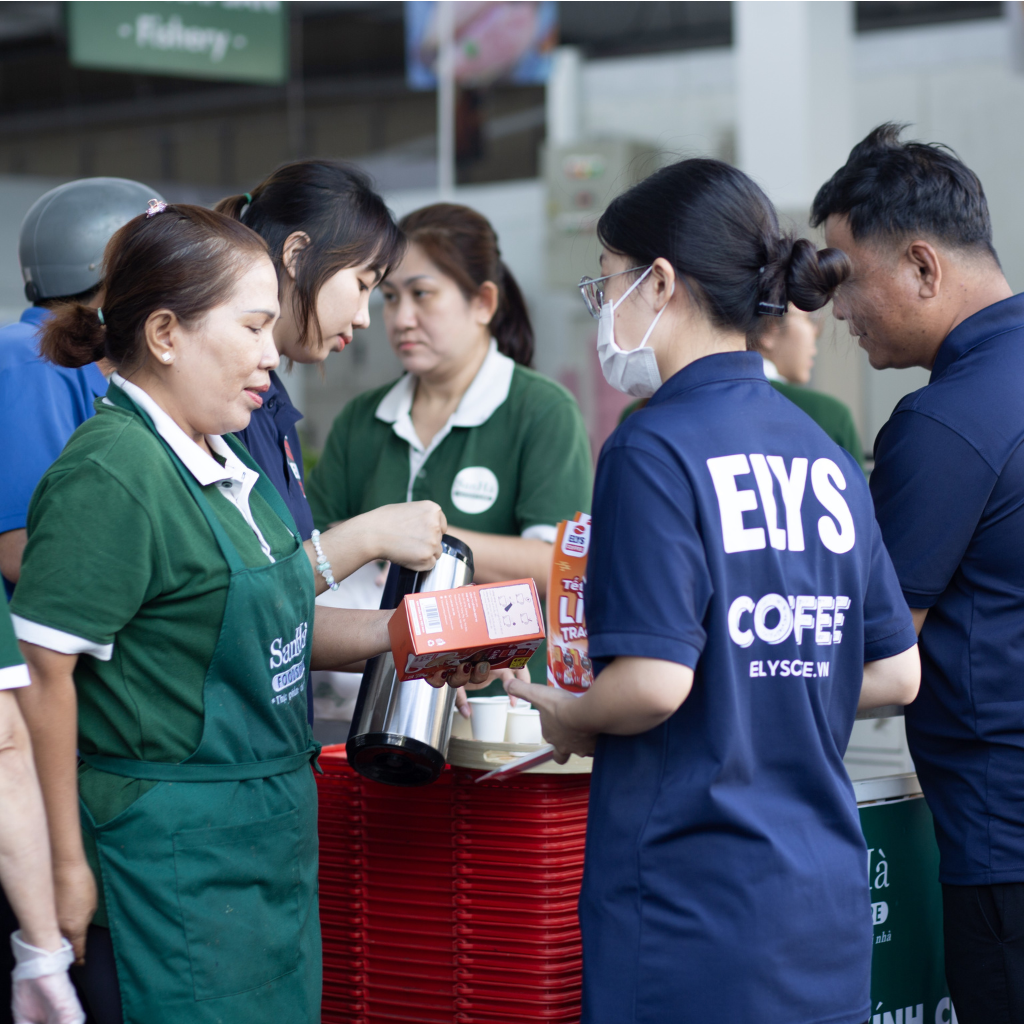 Elys Coffee chính thức có mặt tại chợ Thị Nghè - Cơ hội thưởng thức cà phê Việt miễn phí!