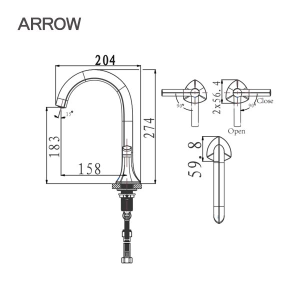 voi-lavabo-nong-lanh-arrow-AG4261CP