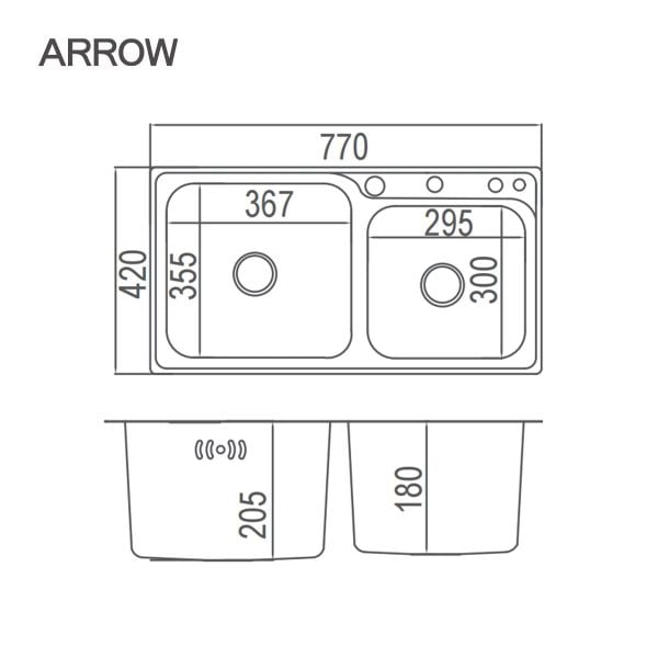 chau-bep-inox-khong-gi-Arrow-AG5518