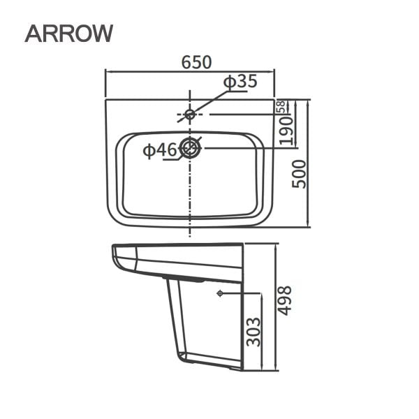 chau-rua-lavabo-arrow-AGP32037D/AGL9605C