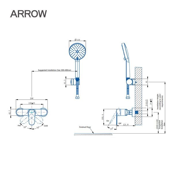 voi-sen-day-nong-lanh-arrow-AHGQ35013CP