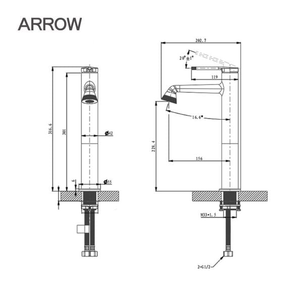 voi-lavabo-nong-lanh-arrow-AMP11855-1LF90