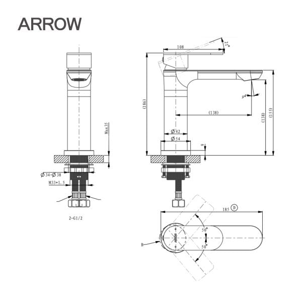 voi-lavabo-nong-lanh-arrow-AMP11891GGP