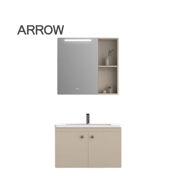 Tủ gương phòng tắm Arrow tích hợp đèn LED hiện đại