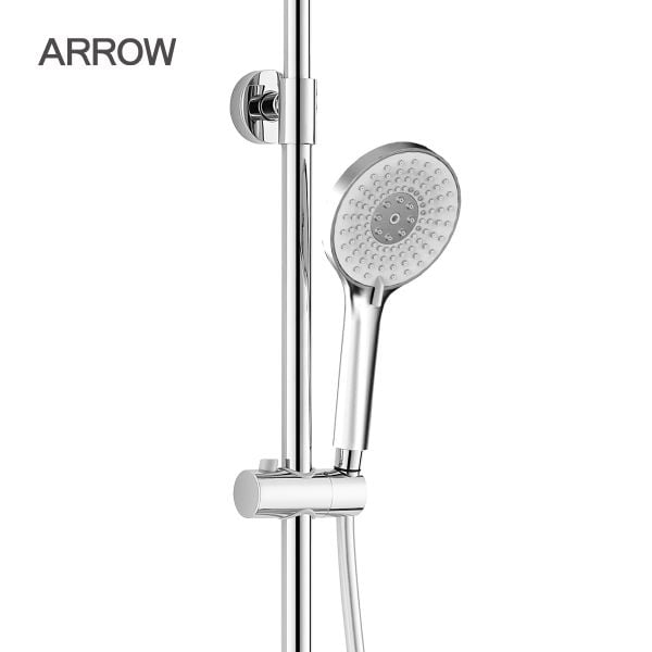 Vòi Sen Cây Nóng Lạnh Arrow AG3209CP | Thiết Kế Chrome, 2 Đầu Sen Cao Cấp