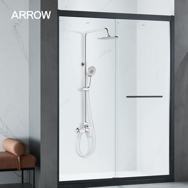 Vòi Sen Cây Nóng Lạnh Arrow AG3209CP | Thiết Kế Chrome, 2 Đầu Sen Cao Cấp