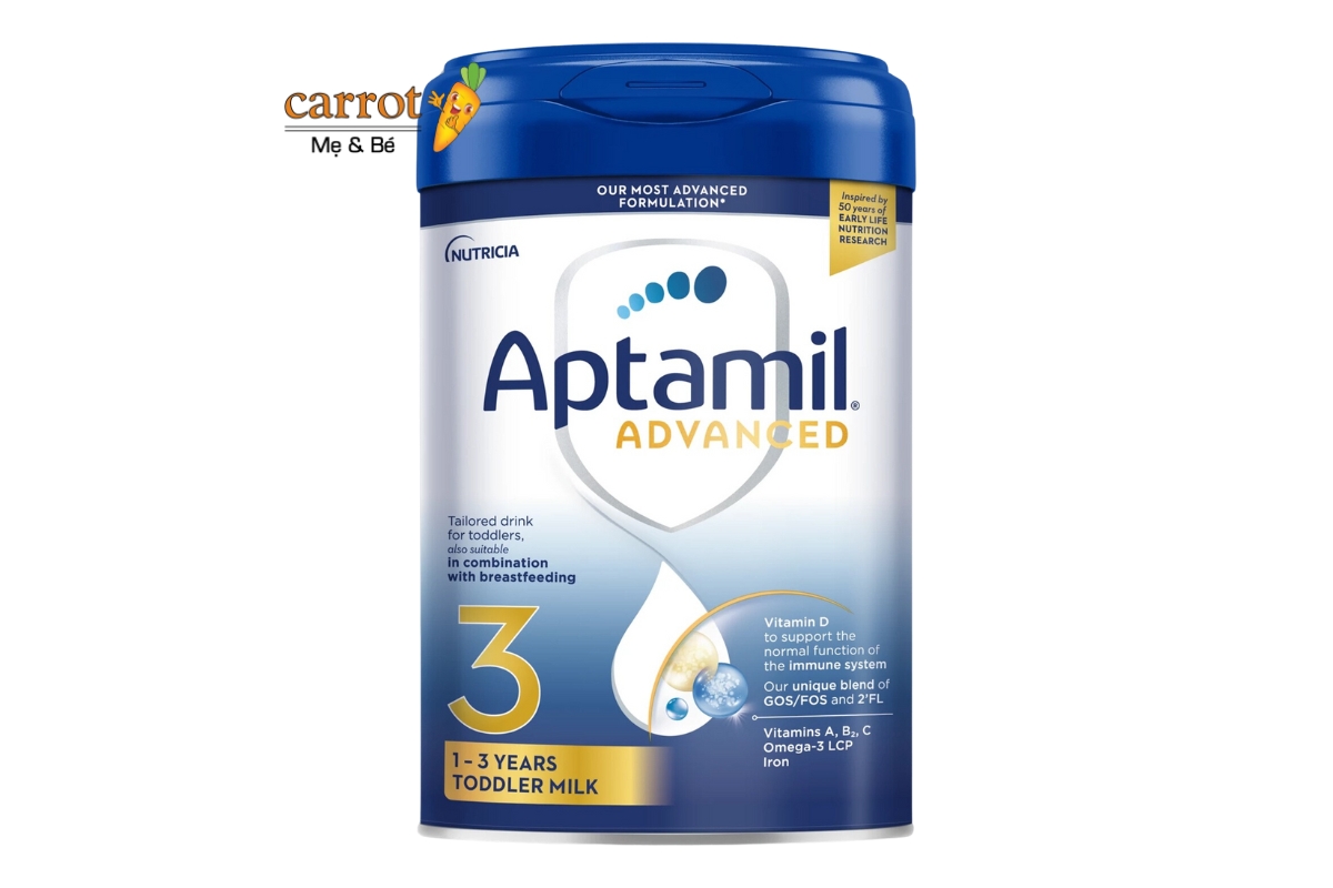 Sữa Aptamil Anh Số 3 Mẹ Và Bé Carrot Đà Nẵng