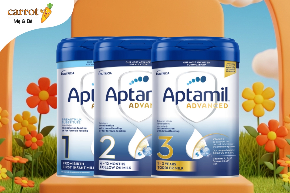 Sữa Aptamil Anh tại Mẹ Và Bé Carrot