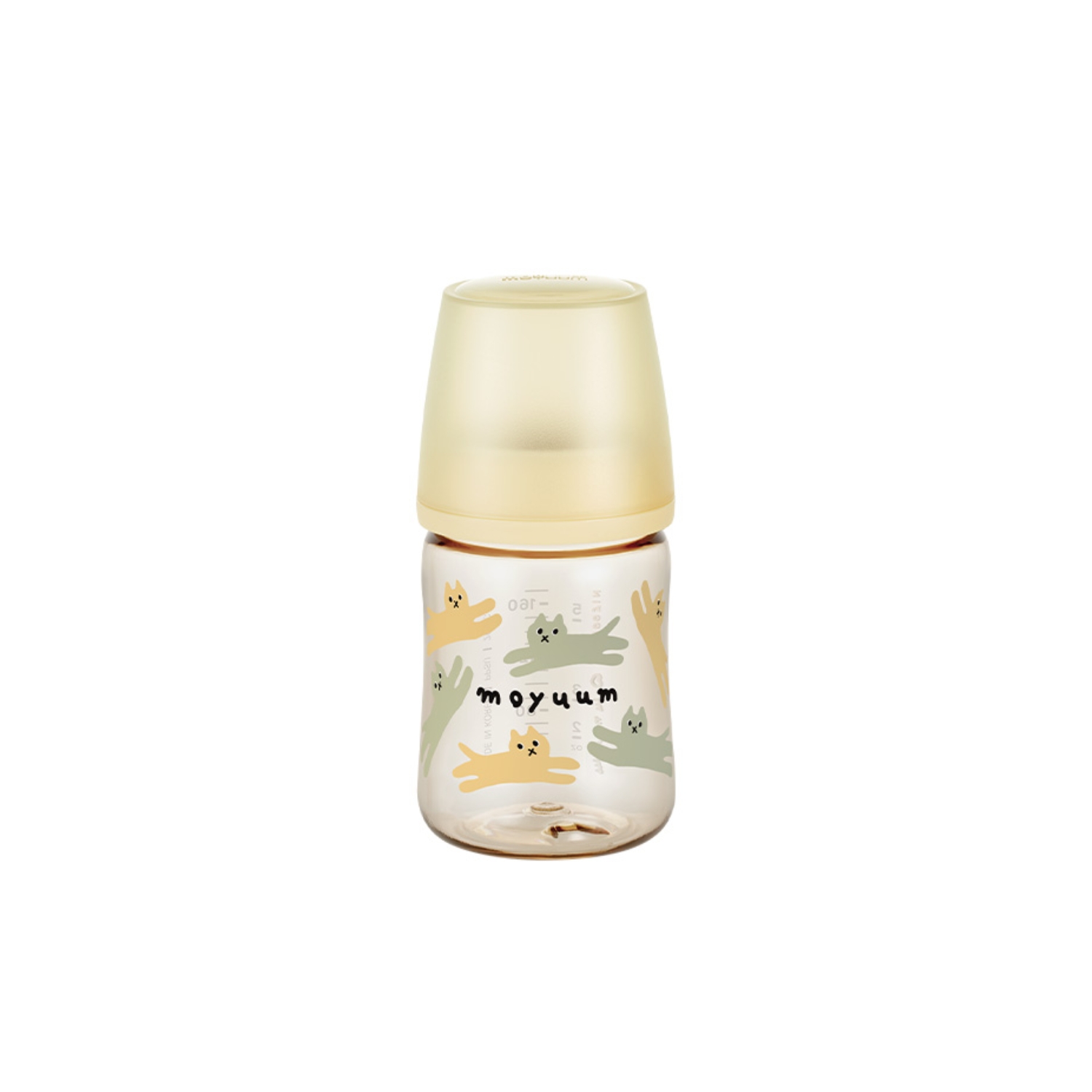 Bình Moyuum thế hệ 3 ppsu 170ml mẫu mèo kèm núm số 1