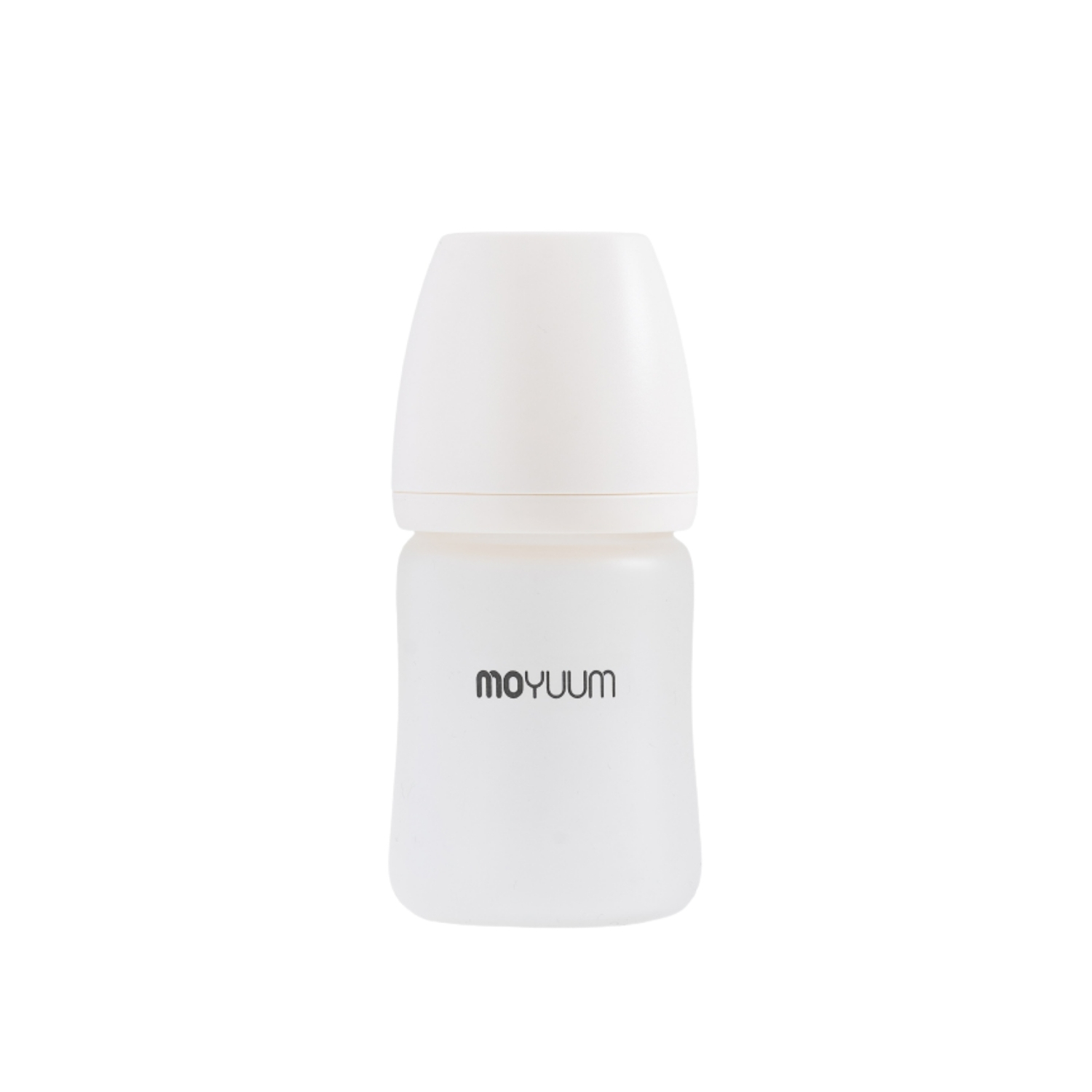 Bình sữa Moyuum thủy tinh tráng silicon 150ml kèm núm 1