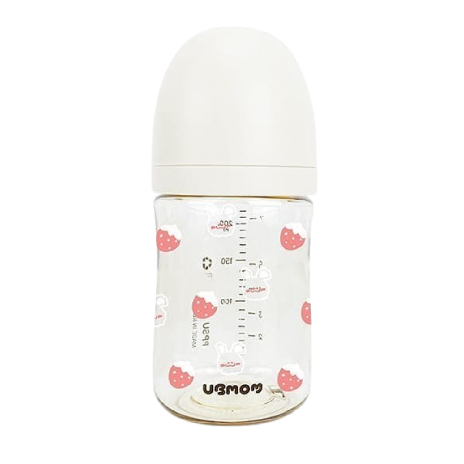 binh sua ubmom ppsu co rong 200ml hoa tiet tho dau