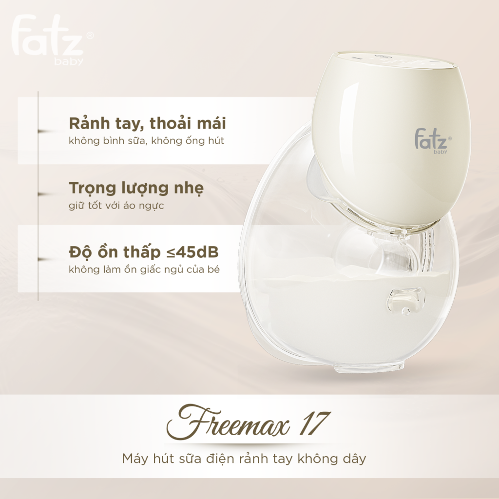 Điểm nổi bật của máy hút sữa điện rảnh tay không dây Freemax 17