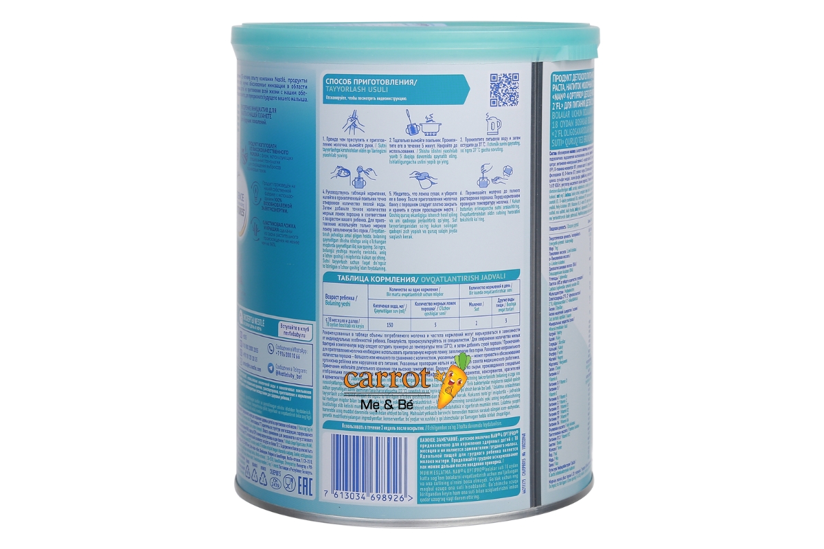 Hướng dẫn pha sữa nan nga số 4